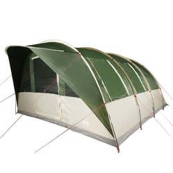 vidaXL Family Tent Tunnel 7-Person Lightweight Tent Camping Tent Waterproof - Green, 7-person