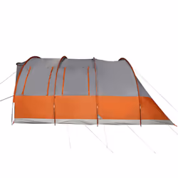 vidaXL Family Tent Tunnel 7-Person Lightweight Tent Camping Tent Waterproof - Grey and orange, 7-person - Additional view 7