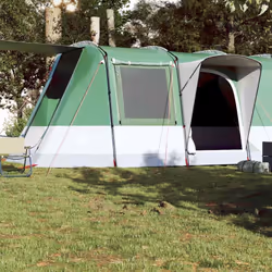 vidaXL Camping Tent Tunnel 4-Person Lightweight Tent Dome Tent Waterproof - green