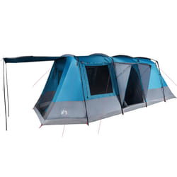 vidaXL Camping Tent Tunnel 4-Person Lightweight Tent Dome Tent Waterproof - blue