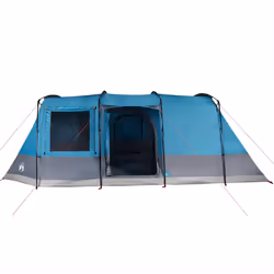 vidaXL Camping Tent Tunnel 4-Person Lightweight Tent Dome Tent Waterproof - blue - Additional view 5