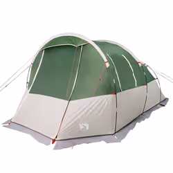 vidaXL Camping Tent Tunnel 4-Person Lightweight Dome Tent Green Waterproof - green - Additional view 4
