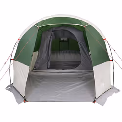 vidaXL Camping Tent Tunnel 4-Person Lightweight Dome Tent Green Waterproof - green - Additional view 5