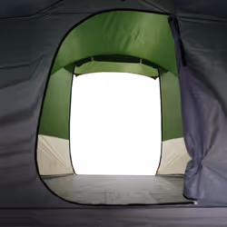 vidaXL Camping Tent Tunnel 4-Person Lightweight Dome Tent Green Waterproof - green - Additional view 9