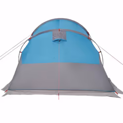 vidaXL Camping Tent Tunnel 4-Person Lightweight Dome Tent Green Waterproof - blue - Additional view 8