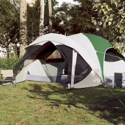 vidaXL Family Tent Cabin 6-Person Camping Tent Lightweight Tent Waterproof - green