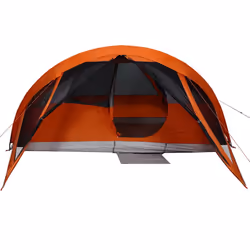 vidaXL Family Tent Cabin 6-Person Camping Tent Lightweight Tent Waterproof - grey and orange - Additional view 5