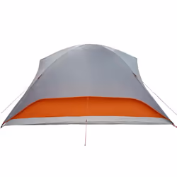 vidaXL Family Tent Cabin 6-Person Camping Tent Lightweight Tent Waterproof - grey and orange - Additional view 8
