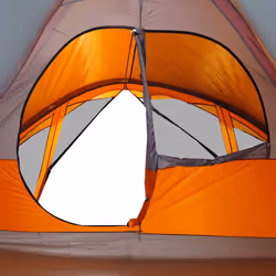 vidaXL Family Tent Cabin 6-Person Camping Tent Lightweight Tent Waterproof - grey and orange - Additional view 9