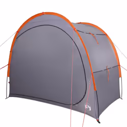 vidaXL Storage Tent Lightweight Tent Utility Tent Grey and Orange Waterproof