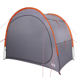 vidaXL Storage Tent Lightweight Tent Utility Tent Grey and Orange Waterproof