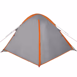 vidaXL Camping Tent Dome 2-Person Lightweight Tent Grey and Orange Waterproof - Additional view 5