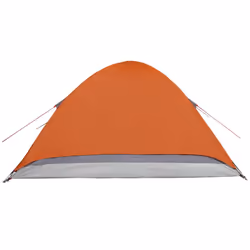 vidaXL Camping Tent Dome 2-Person Lightweight Tent Grey and Orange Waterproof - Additional view 8