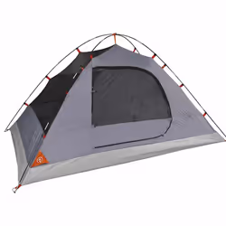 vidaXL Camping Tent Dome 2-Person Lightweight Tent Grey and Orange Waterproof - Additional view 9