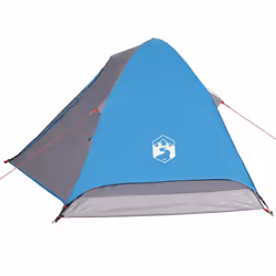 vidaXL Camping Tent Dome 4-Person Lightweight Tent Dome Tent Blue Waterproof - Additional view 7