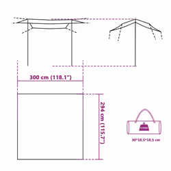 vidaXL Camping Tarp Outdoor Patio Tarpaulin Shelter Sunshade Green Waterproof - Additional view 3