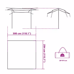 vidaXL Camping Tarp Outdoor Patio Tarpaulin Shelter Sunshade Blue Waterproof - Additional view 8