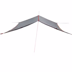 vidaXL Camping Tarp Tarpaulin Shelter Sunshade Grey and Orange Waterproof