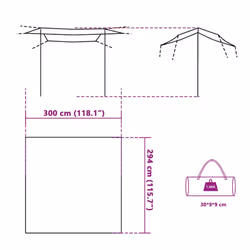 vidaXL Camping Tarp Tarpaulin Shelter Sunshade Grey and Orange Waterproof
