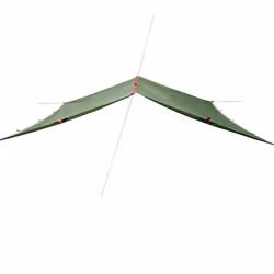 vidaXL Camping Tarp Outdoor Patio Tarpaulin Shelter Sunshade Green Waterproof - Additional view 4