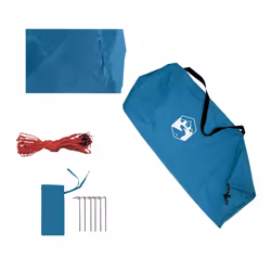 vidaXL Camping Tarp Outdoor Patio Tarpaulin Shelter Sunshade Blue Waterproof - Additional view 6