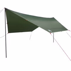 vidaXL Camping Tarp Tarpaulin Shelter Outdoor Sunshade Tent Tarp Waterproof - green, taffeta