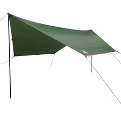 vidaXL Camping Tarp Tarpaulin Shelter Outdoor Sunshade Tent Tarp Waterproof - green, taffeta