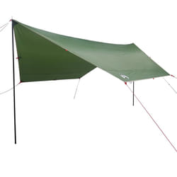 vidaXL Camping Tarp Tarpaulin Shelter Outdoor Sunshade Tent Tarp Waterproof - green, oxford