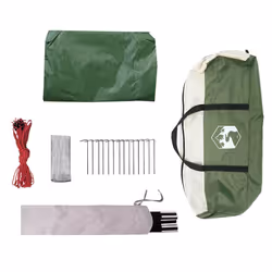vidaXL Camping Tarp Outdoor Patio Tarpaulin Shelter Sunshade Green Waterproof - green, oxford - Additional view 6