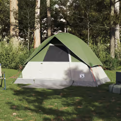vidaXL Camping Tent Dome 2-Person Lightweight Tent Dome Tent Blue Waterproof - Green, 215 x 150 x 127 cm - Additional view 2