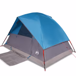 vidaXL Camping Tent Dome 2-Person Lightweight Tent Dome Tent Blue Waterproof - Blue, 215 x 150 x 127 cm