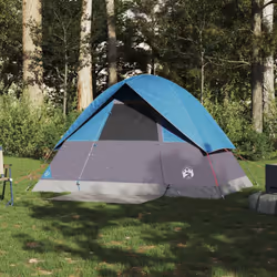 vidaXL Camping Tent Dome 2-Person Lightweight Tent Dome Tent Blue Waterproof - Blue, 215 x 150 x 127 cm