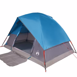 vidaXL Camping Tent Dome 2-Person Lightweight Tent Dome Tent Blue Waterproof - Blue, 215 x 150 x 127 cm - Additional view 4