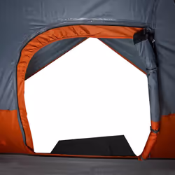 vidaXL Camping Tent Dome 2-Person Lightweight Tent Dome Tent Blue Waterproof - Grey and orange, 215 x 150 x 127 cm - Additional view 9