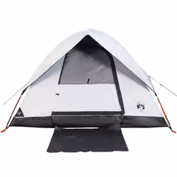 vidaXL Family Tent Dome 6-Person Dome Tent White Blackout Fabric Waterproof - white blackout, 2-person - Additional view 5