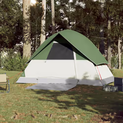 vidaXL Camping Tent Dome 2-Person Lightweight Tent Dome Tent Blue Waterproof - Green, 213 x 213 x 132 cm - Additional view 2