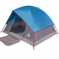 vidaXL Camping Tent Dome 2-Person Lightweight Tent Dome Tent Blue Waterproof - Blue, 213 x 213 x 132 cm - Additional view 4
