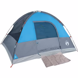 vidaXL Camping Tent Dome 2-Person Lightweight Tent Dome Tent Blue Waterproof - Blue, 213 x 213 x 132 cm - Additional view 5