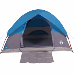 vidaXL Camping Tent Dome 2-Person Lightweight Tent Dome Tent Blue Waterproof - Blue, 213 x 213 x 132 cm - Additional view 6