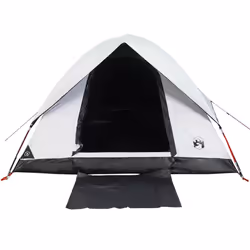 vidaXL Family Tent Dome 6-Person Dome Tent White Blackout Fabric Waterproof - white blackout, 3-person - Additional view 5