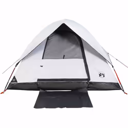 vidaXL Family Tent Dome 6-Person Dome Tent White Blackout Fabric Waterproof - white blackout, 3-person - Additional view 7
