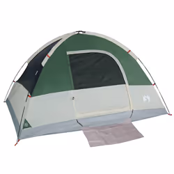 vidaXL Camping Tent Dome 2-Person Lightweight Tent Dome Tent Blue Waterproof - Green, 215 x 213 x 149/154 cm - Additional view 4