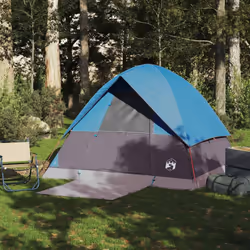 vidaXL Family Tent Dome 6-Person Dome Tent White Blackout Fabric Waterproof - blue, 4-person - Additional view 2