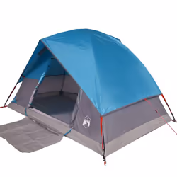 vidaXL Family Tent Dome 6-Person Dome Tent White Blackout Fabric Waterproof - blue, 4-person - Additional view 6