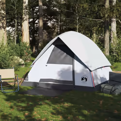 vidaXL Family Tent Dome 6-Person Dome Tent White Blackout Fabric Waterproof - white blackout, 4-person - Additional view 2