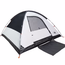 vidaXL Family Tent Dome 6-Person Dome Tent White Blackout Fabric Waterproof - white blackout, 4-person - Additional view 4