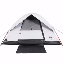 vidaXL Family Tent Dome 6-Person Dome Tent White Blackout Fabric Waterproof - white blackout, 4-person - Additional view 5