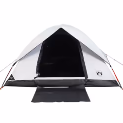 vidaXL Family Tent Dome 6-Person Dome Tent White Blackout Fabric Waterproof - white blackout, 4-person - Additional view 7