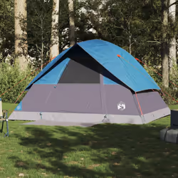 vidaXL Camping Tent Dome 2-Person Lightweight Tent Dome Tent Blue Waterproof - Blue, 305 x 305 x 183 cm - Additional view 2