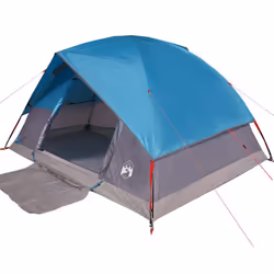 vidaXL Camping Tent Dome 2-Person Lightweight Tent Dome Tent Blue Waterproof - Blue, 305 x 305 x 183 cm - Additional view 5